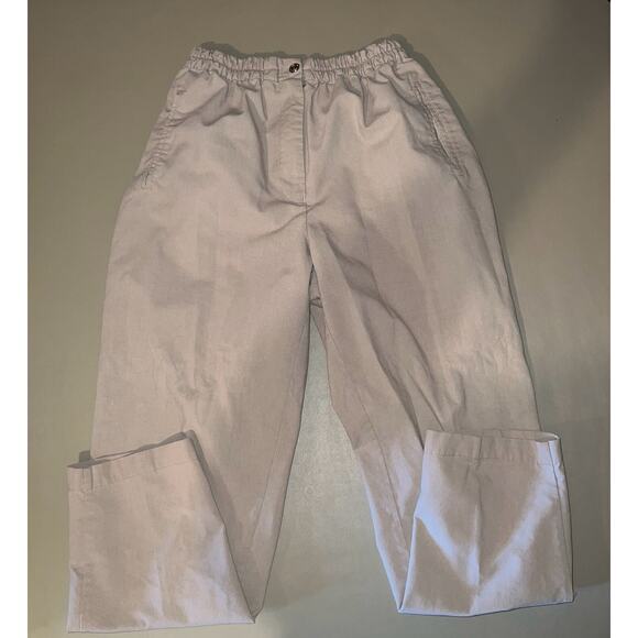 Karen Scott Petites Khaki Color Elastic Waist Women’s 6P With 2 Pockets - Picture 1 of 6